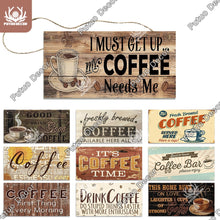 Load image into Gallery viewer, Coffee Lovers Wooden Hanging Signs