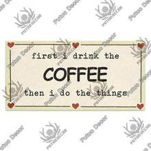 Load image into Gallery viewer, Coffee Lovers Wooden Hanging Signs