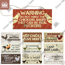 Load image into Gallery viewer, Chicken Farm Wooden Signs Decorative Plaques