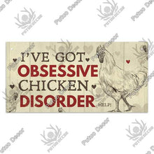 Load image into Gallery viewer, Chicken Farm Wooden Signs Decorative Plaques