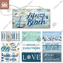 Load image into Gallery viewer, Beach Theme Wood Signs