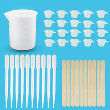 Load image into Gallery viewer, 2-41pcs Resin Jewelry Making Tools UV Epoxy Resin Casting Making Jewelry Finding Set Measure Cup Dropper Stirring Stick Tools