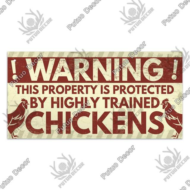 Chicken Farm Wooden Signs Decorative Plaques