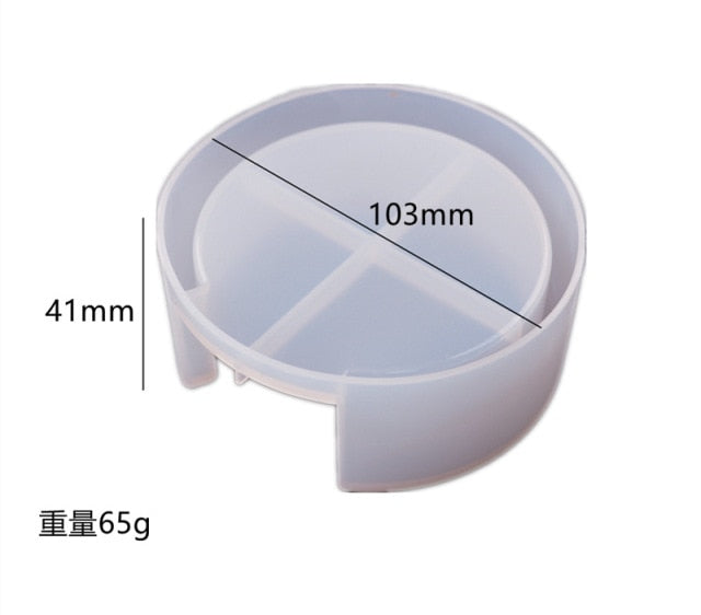 DIY Crystal Epoxy Resin Mold Coaster Round Coaster Box Storage Box Mirror Silicone Mold For Resin