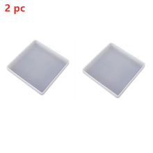 Load image into Gallery viewer, DIY Crystal Epoxy Resin Mold Coaster Round Coaster Box Storage Box Mirror Silicone Mold For Resin
