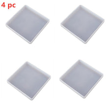 Load image into Gallery viewer, DIY Crystal Epoxy Resin Mold Coaster Round Coaster Box Storage Box Mirror Silicone Mold For Resin
